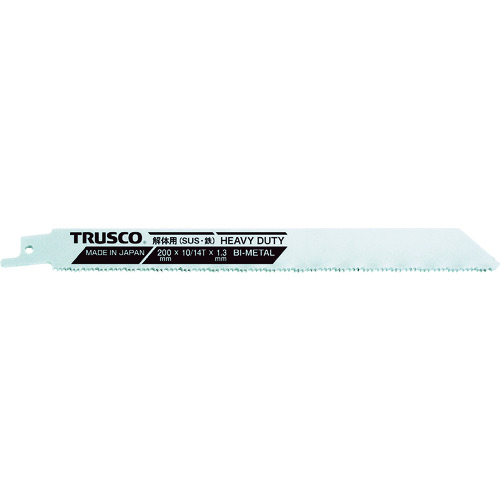 【TRUSCO】ＴＲＵＳＣＯ　解体用バイメタルセーバーソーブレード（厚刃タイプ）　１６０幅Ｘ１．３ｍｍ厚　１０／１４山　５枚入